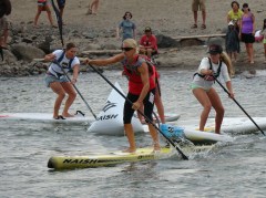 Getting tuned up and ready for my first Gorge Paddle Challenge course race - inspired by KIALOA 'Eleles Karen Wrenn and Brit Oliphant