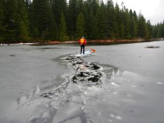 Winter SUP - paddle with a buddy and wear proper clothing (then take in the awesomeness!)