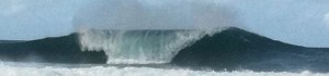 A lucky shot captured with my cell phone in 2012 at Pipeline