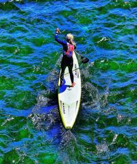 Karen Wrenn posted this very cool photo - great color and an easy way to study foot position and technique.