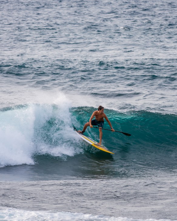 Kody Kerbox dropping in at Ho'okipa