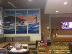 Breakfast is easy and delicious - and surrounding environment sets the tone for ocean fun