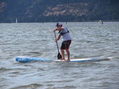 Travis Grant at the Naish Columbia Gorge Paddle Challenge - delivering speed, excitement and a whole lot of fun
