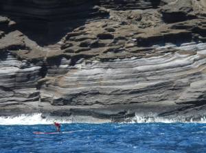 Rob Dies making his way past the China Wall