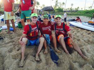 Rob Dies, Gregg Leion and Steve Gates just before the start of M2O