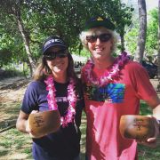 Podium winners Andrea Moller and Connor Baxter