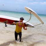 Andrea Moller took a double win - claiming top spot in the OC-1 division too.